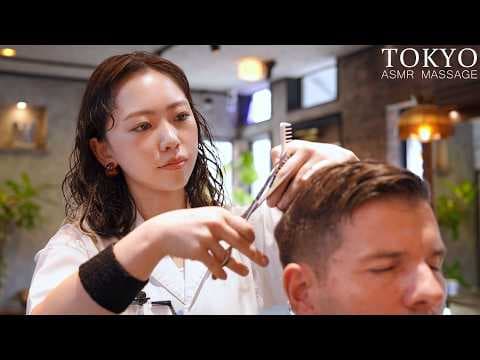 ASMR💈Barber Mika’s Attentive Service | Haircut, Massage, Shave, Shampoo
