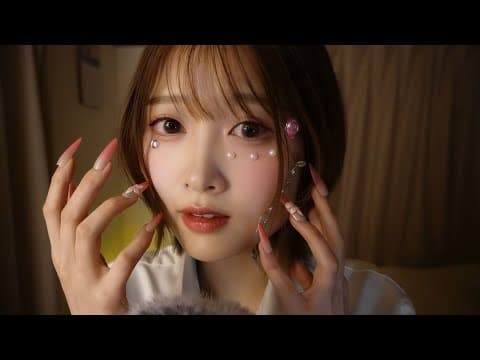 [ASMR] Whispering & Hand Movements with Extra-Long Nails 💤