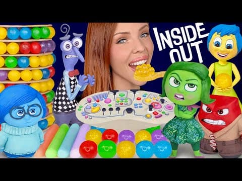 ASMR MUKBANG, Inside Out Dessert, Kohakutou Candy Memory Orb, Modelling Chocolate, Jelly Drink 먹방
