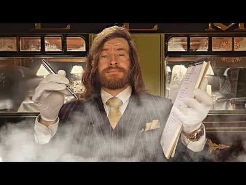 "Friendly" First Class Express Train Waiter | ASMR